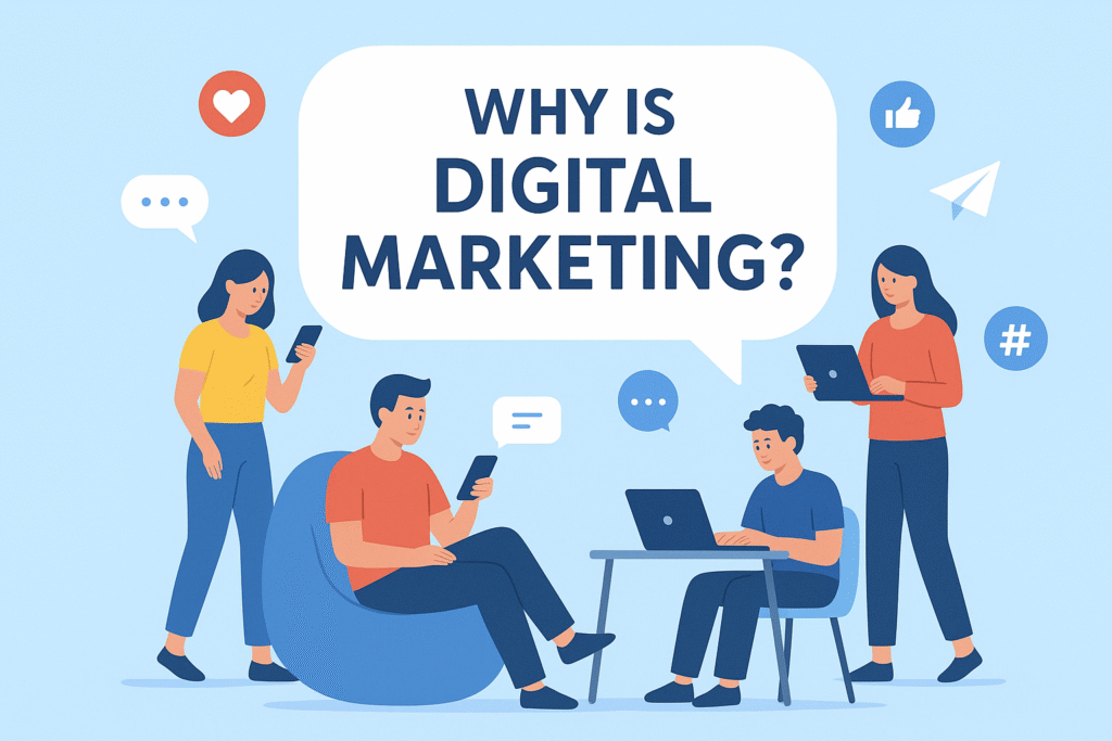 why is digital marketing why is digital marketing matters-engaging most people use the Internet every day. They search for things on Google, use social media